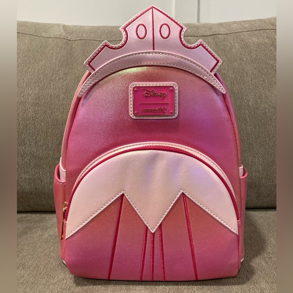 NWT Disney Loungefly Sleeping Beauty Exclusive Iridescent Mini Backpack